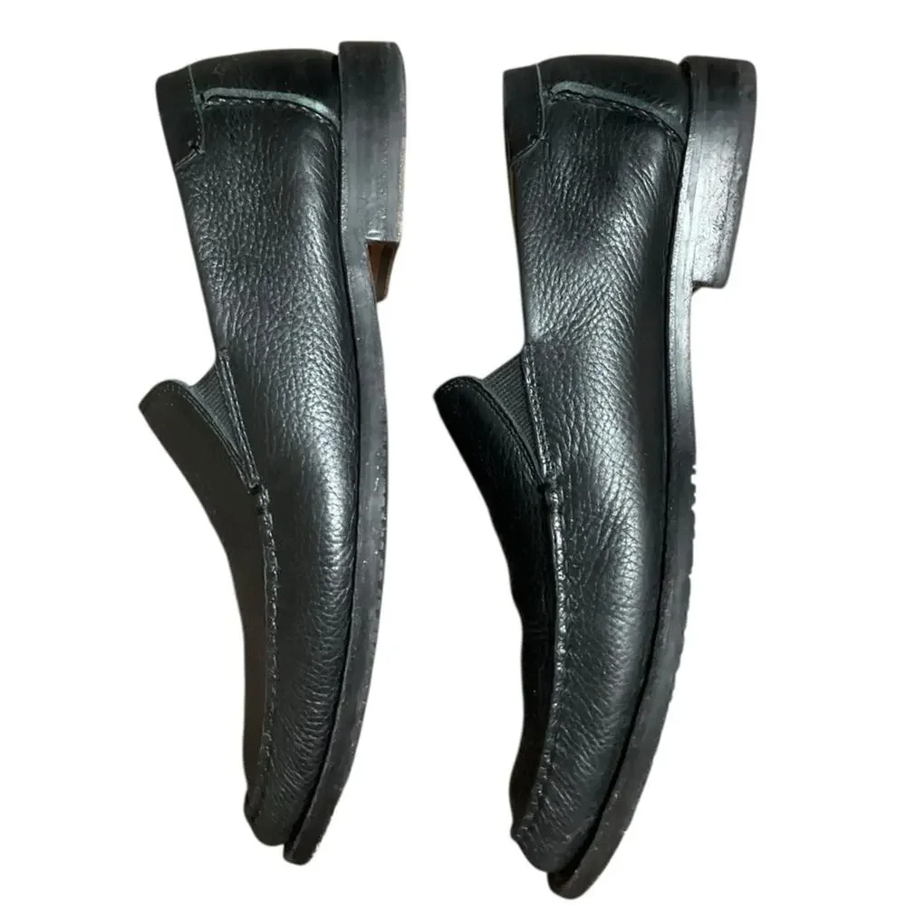 Tommy Bahama Men's Faxon Leather Slip-On Loafers Black Size 9.5 EUC
